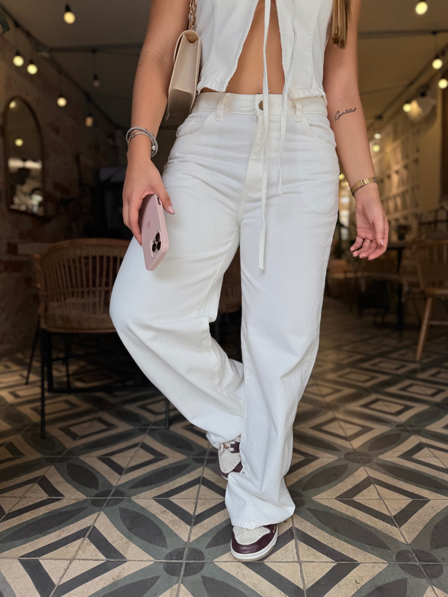 Jean Denver Denim Blanco