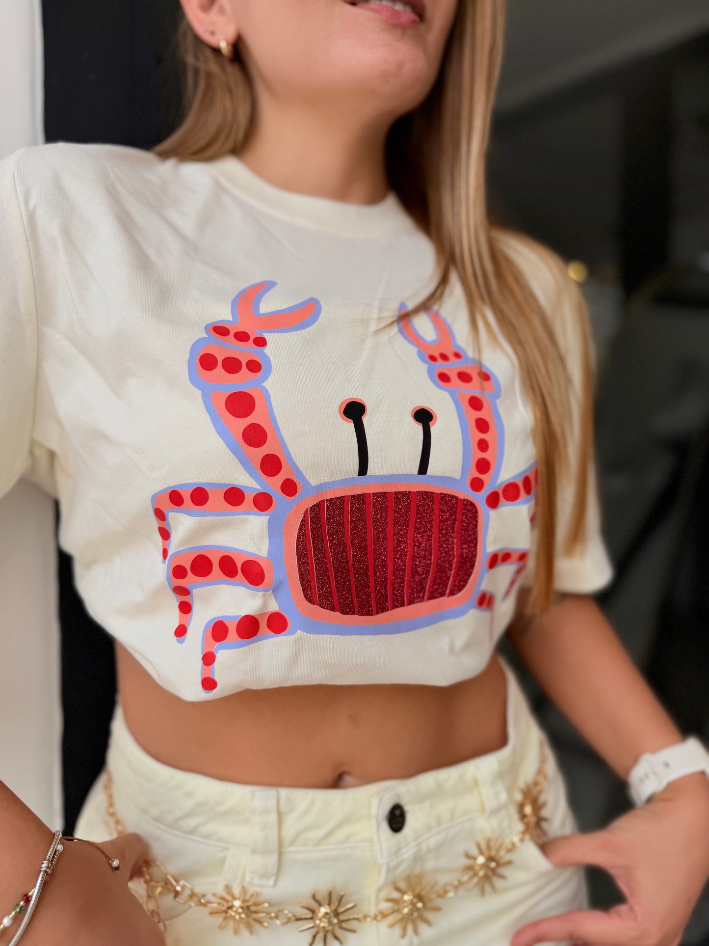 Camiseta Crema Cangrejo