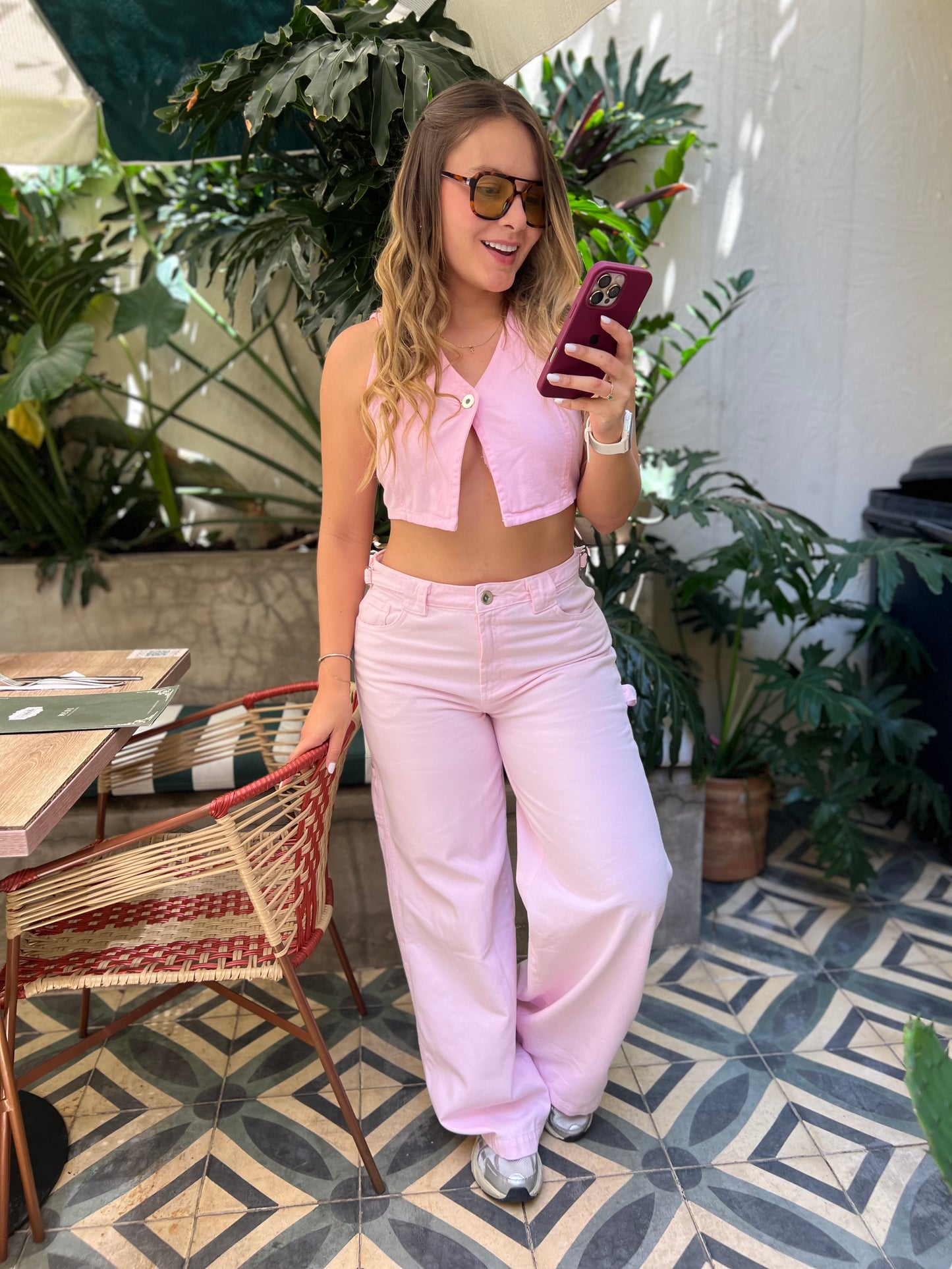 Pantalón Luna Rosa pastel