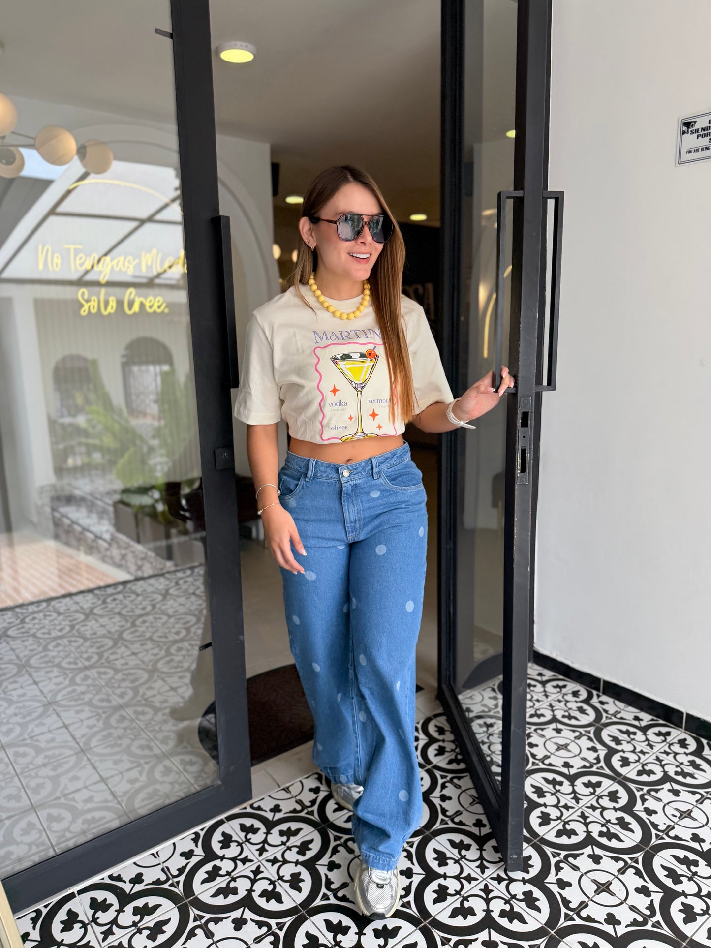 Camiseta Crema Martini