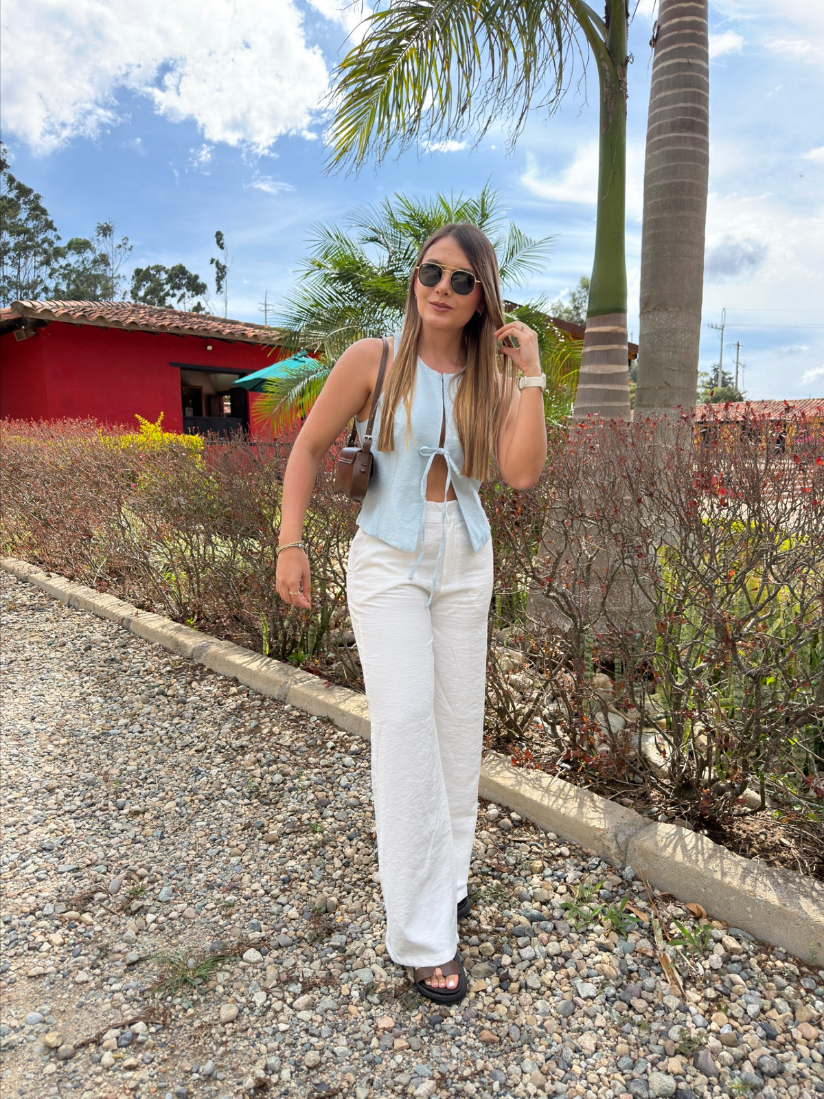 Blusa Chicago Celeste