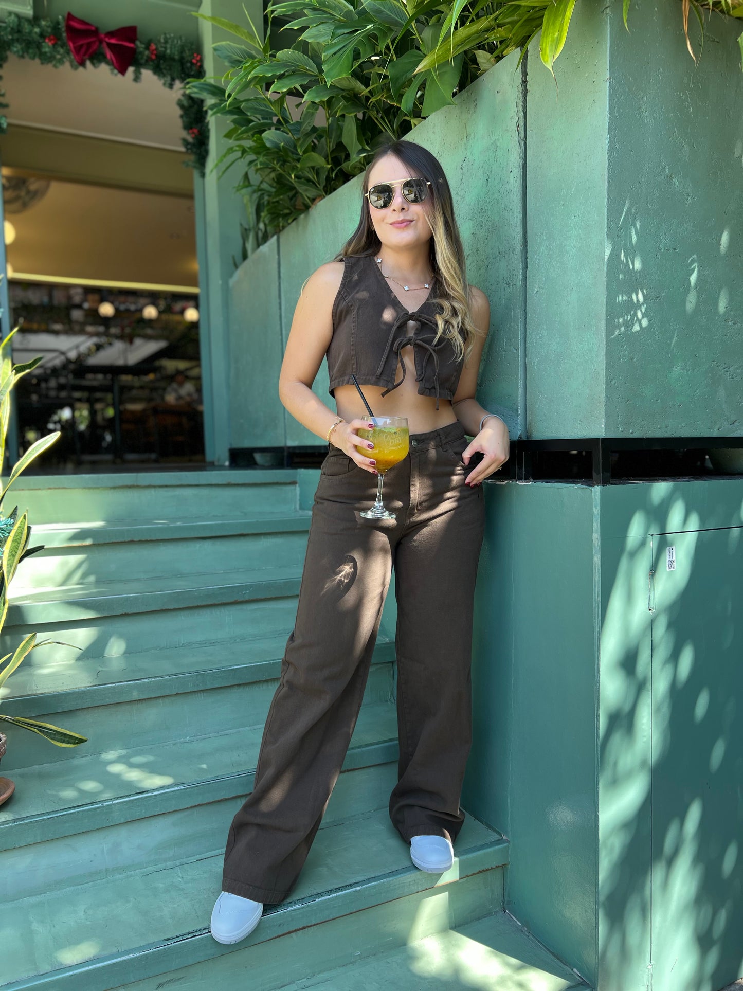 Top Melvi Denim Café