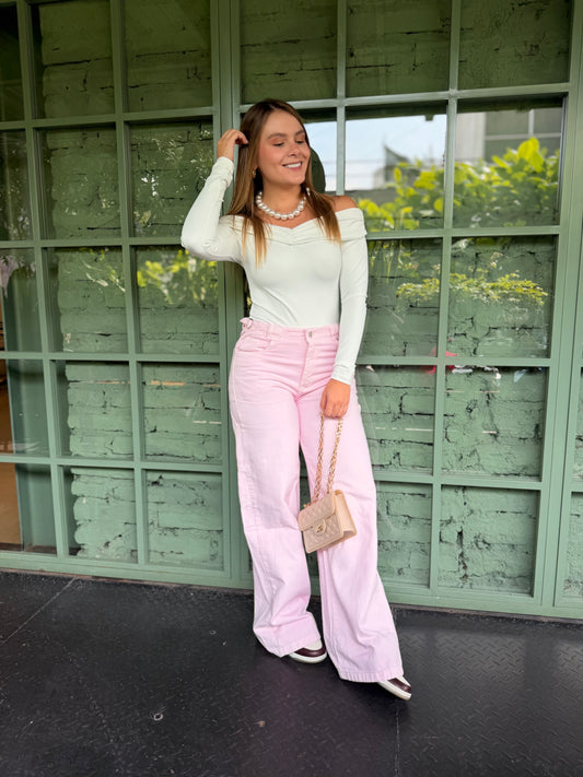 Pantalón Luna Rosa pastel