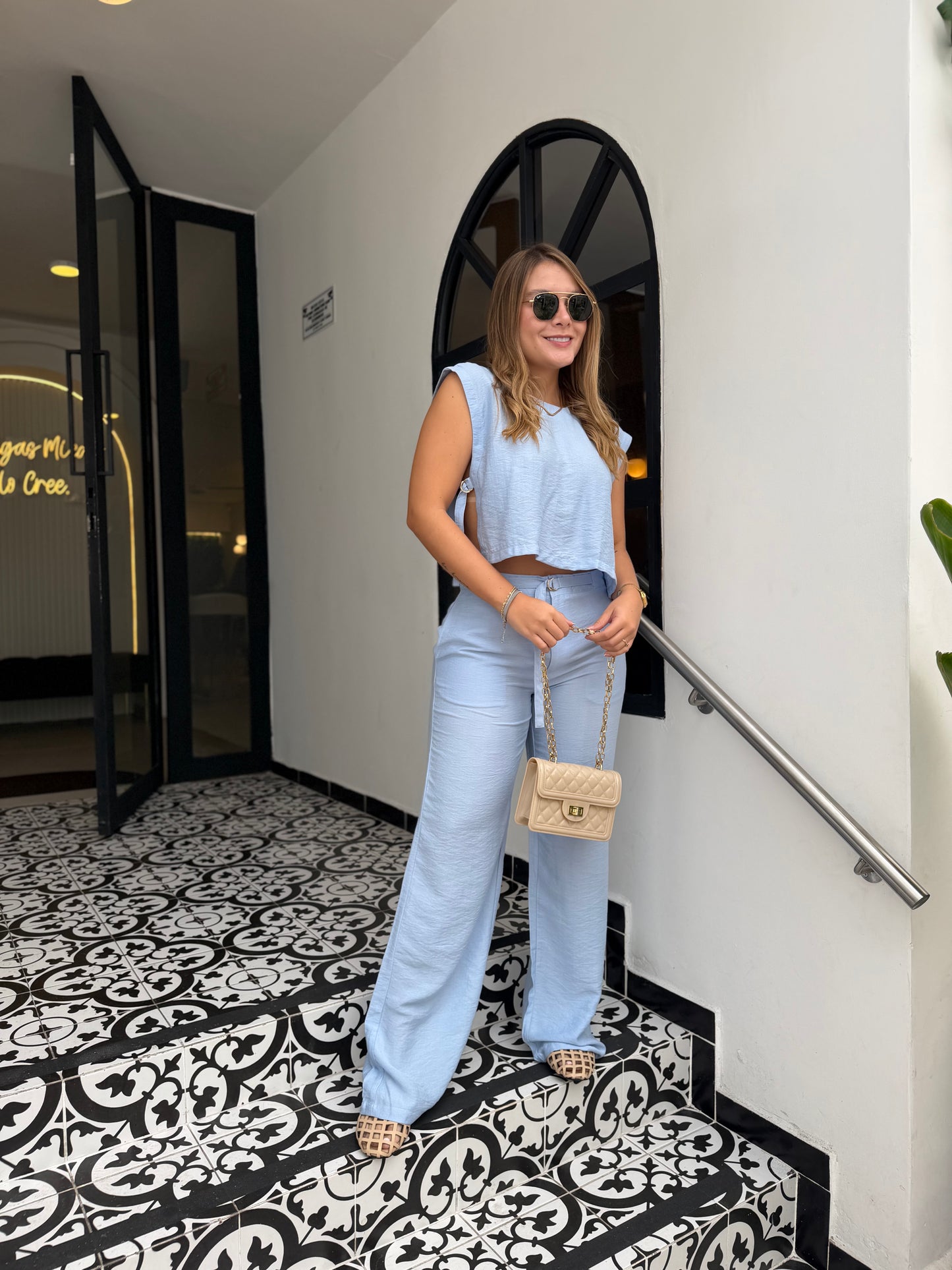 Pantalón Duquesa Celeste