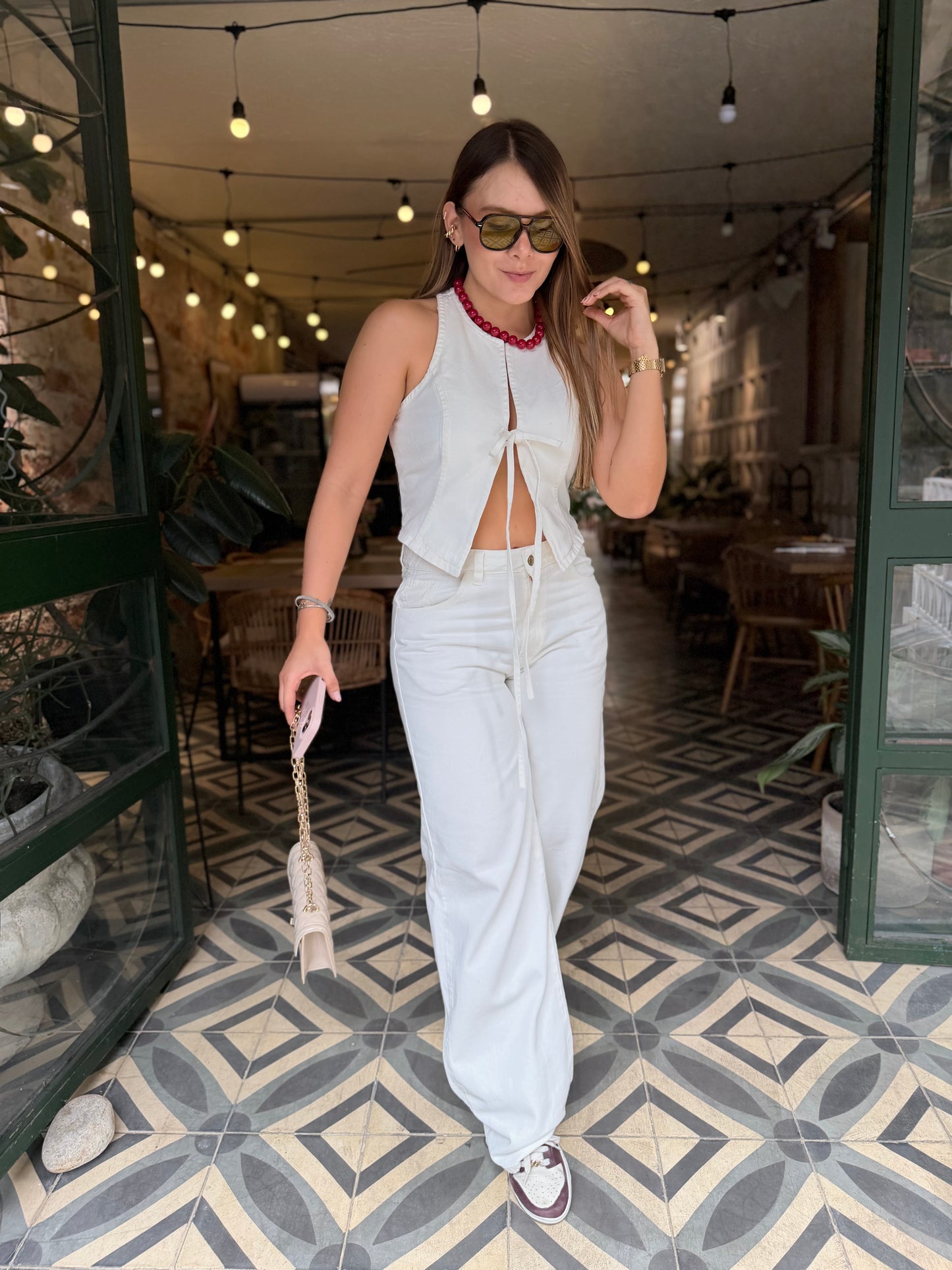 Jean Denver Denim Blanco