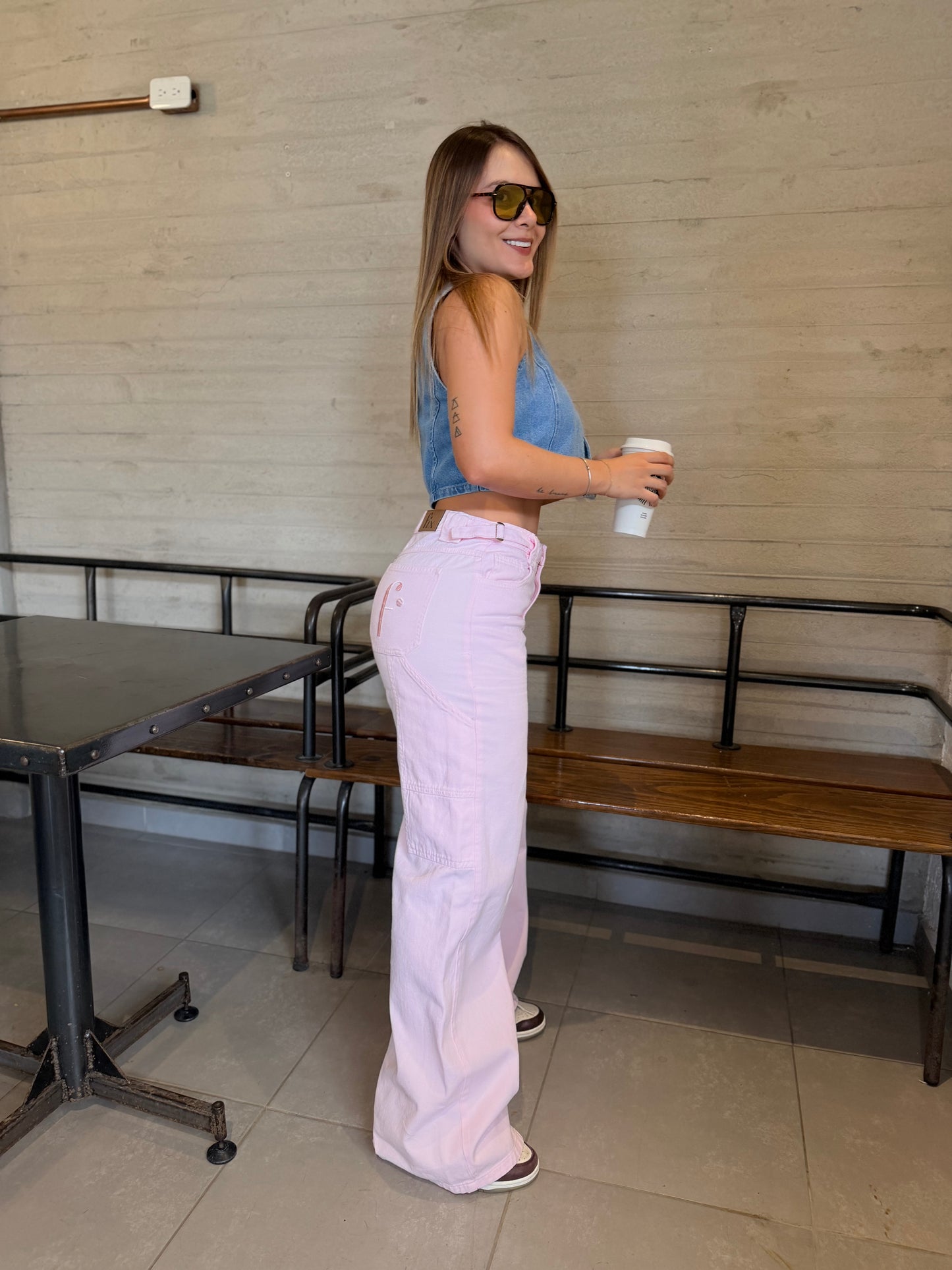 Jean Luna Rosa pastel