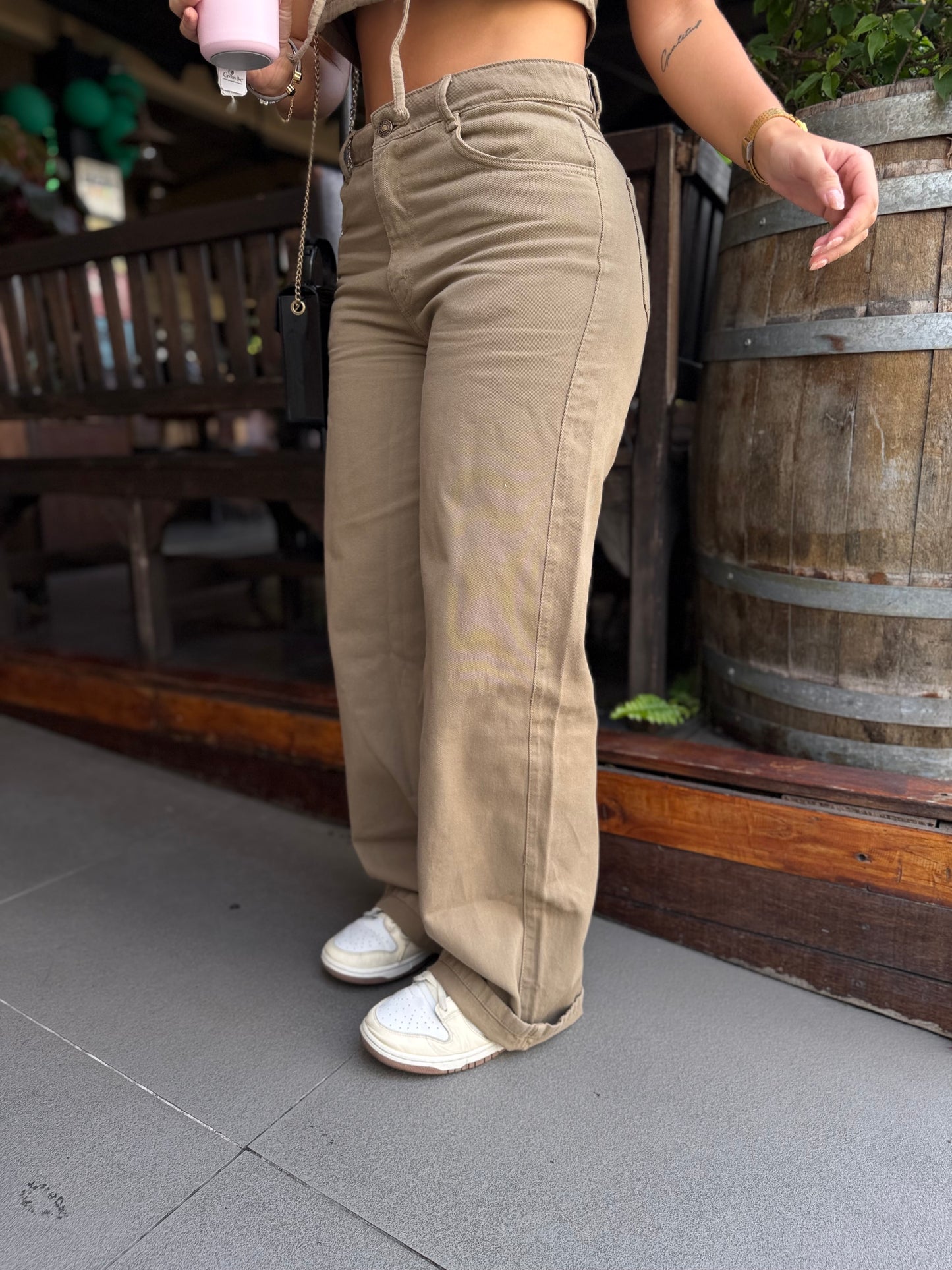 Jean Denver Denim Verde Militar