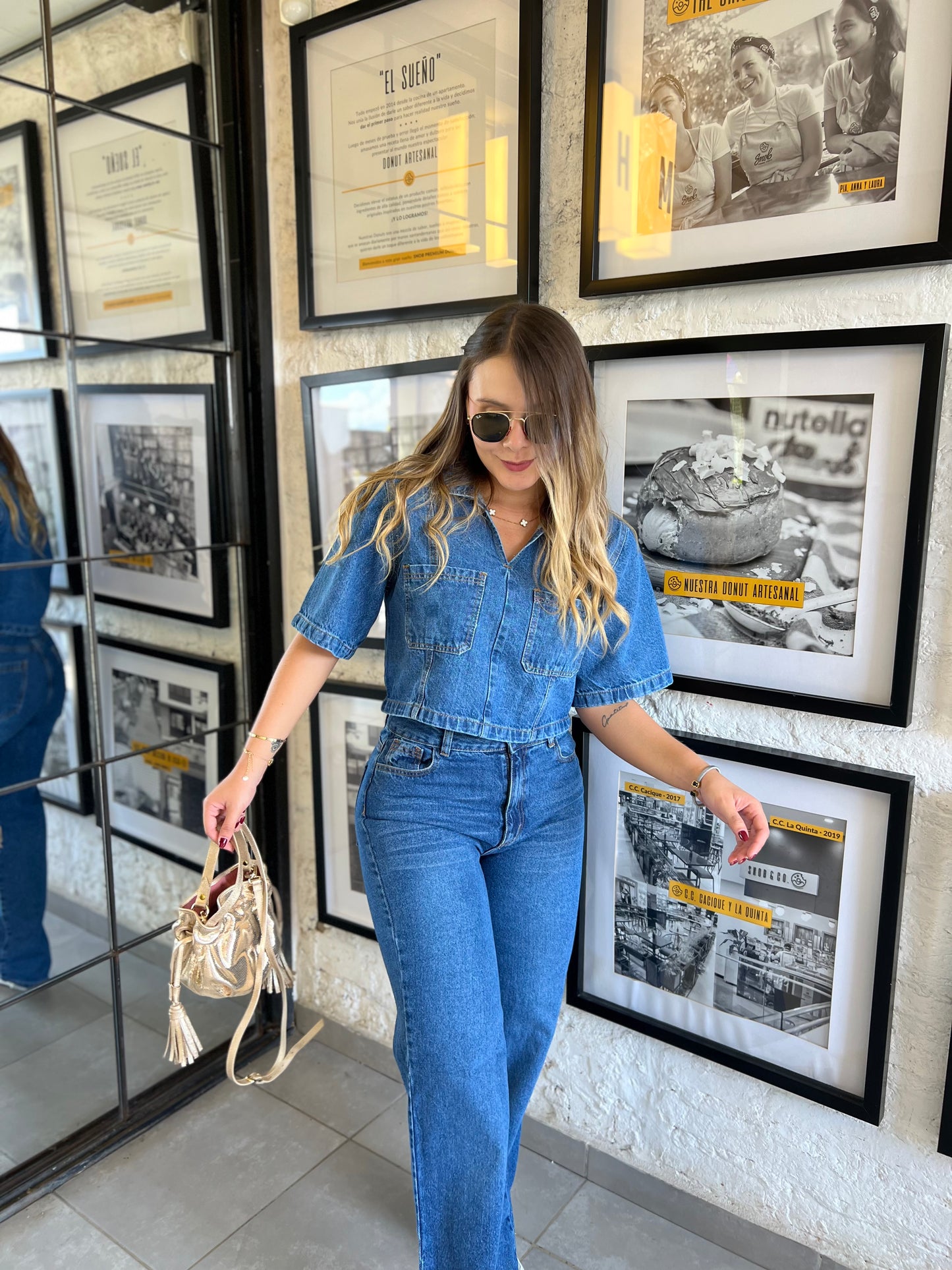 Blusa Amelia Denim Medio