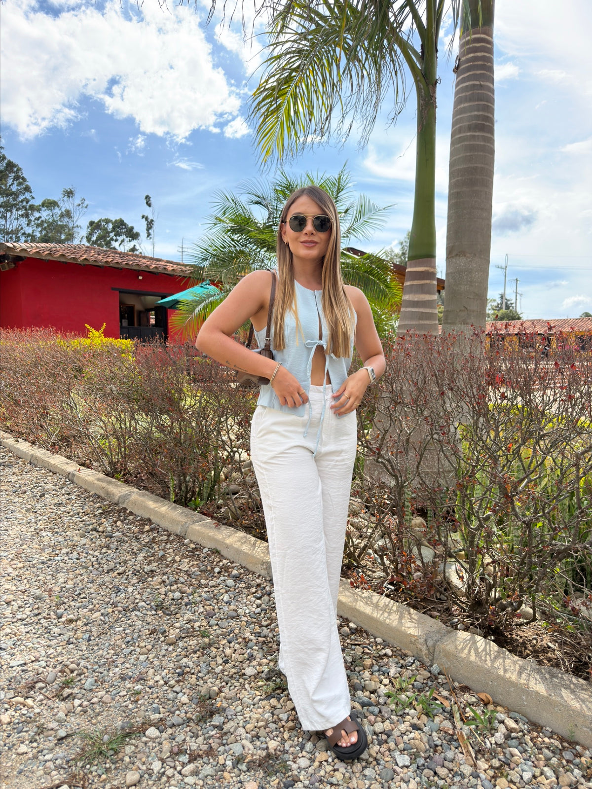Blusa Chicago Celeste