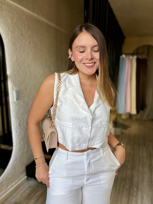 Chaleco Nia Blanco