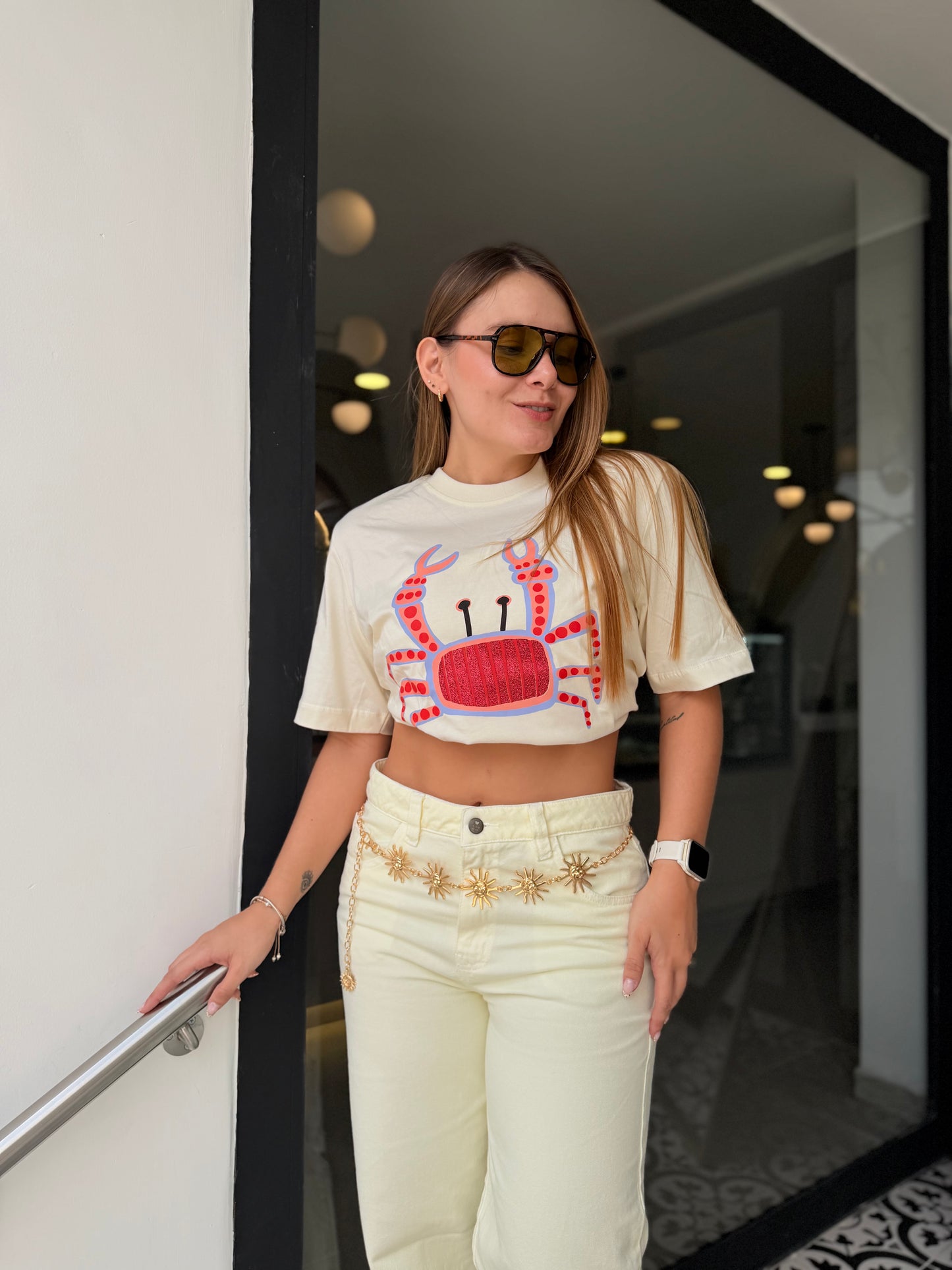 Camiseta Crema Cangrejo