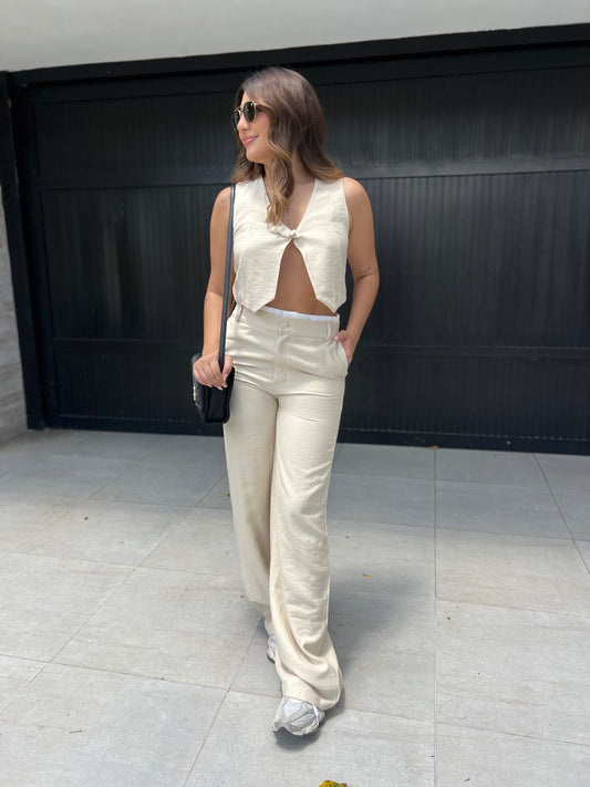 Pantalón Santorini Crema