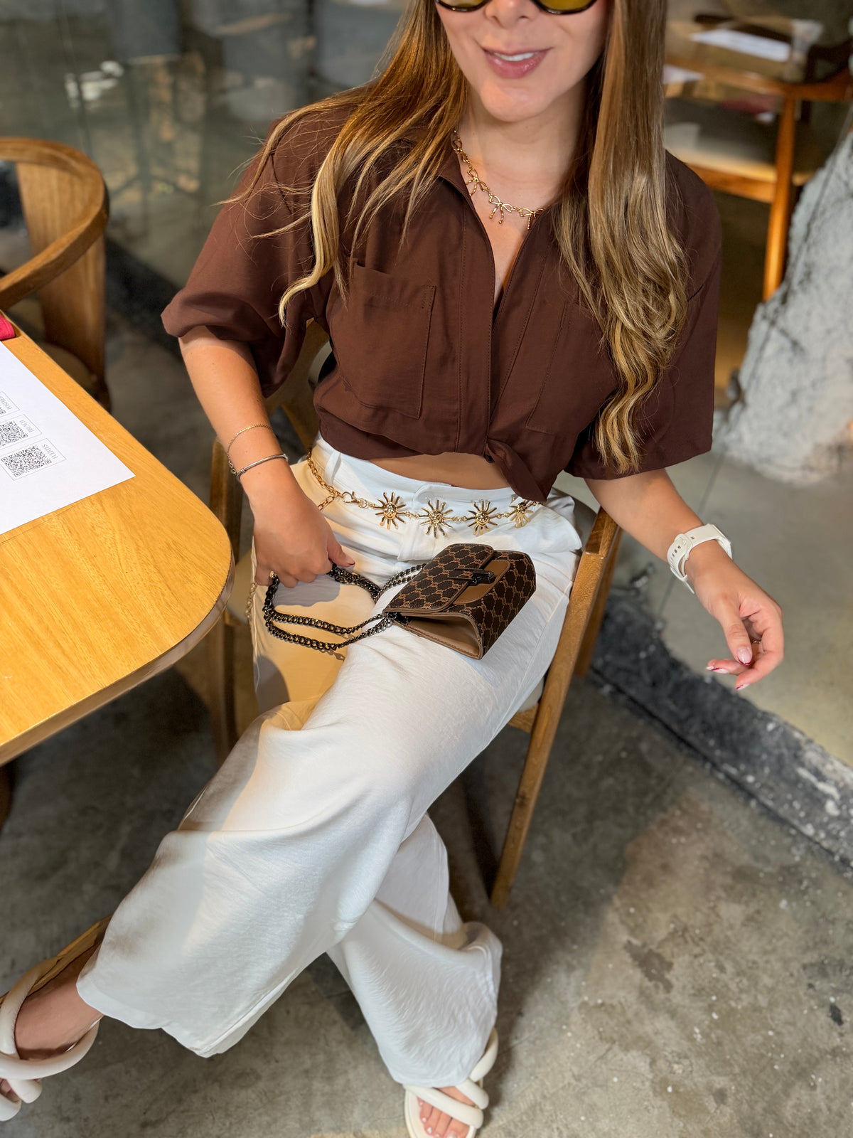 Blusa Cuarzo Cafe